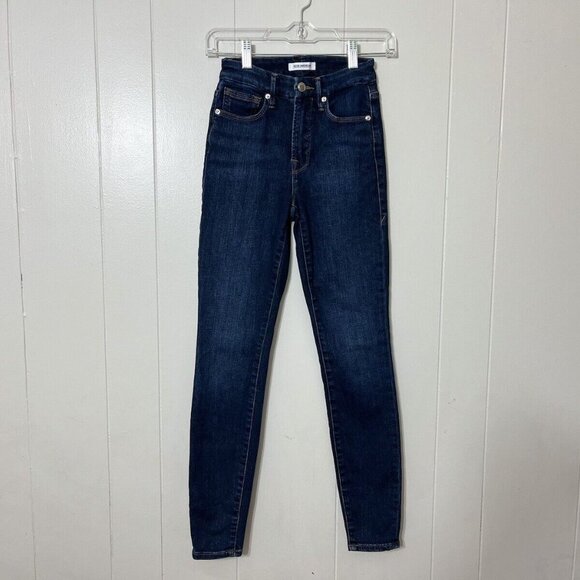 Good American Good Legs Jeans Womens Stretch Blue Skinny Leg Size 00/24 EUC - Picture 1 of 8